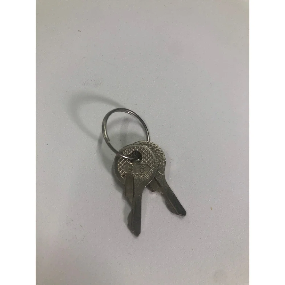 Hemy Replacement Keys Set of 2 No. 916 Silver Metal Key Ring for Luggage Lock